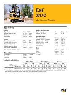 cat 301.4|cat 301.4c specs.